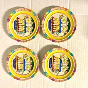 Mercuries Retro 1995 Circus Tea Party Plate Set